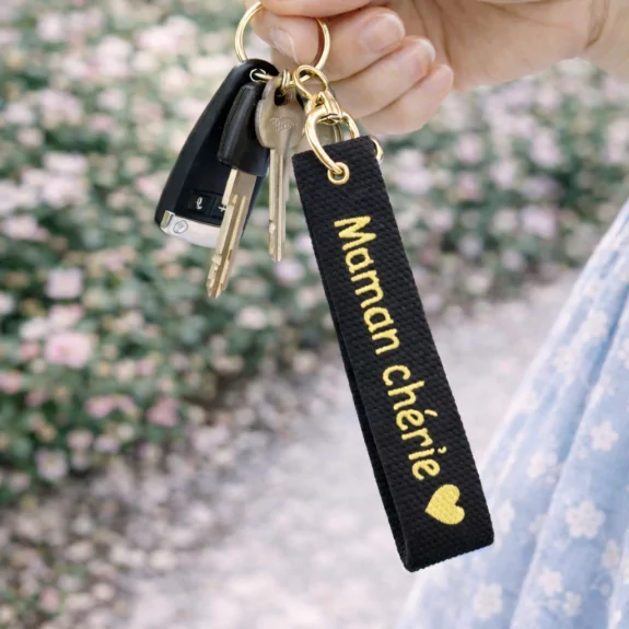 Porte clef message Maman chérie