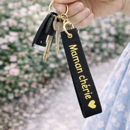 Porte clef message Maman chérie