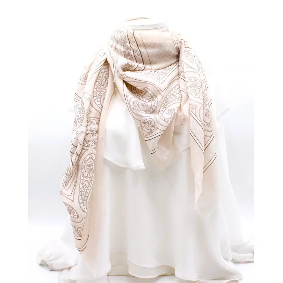 Écharpe carrée à motifs