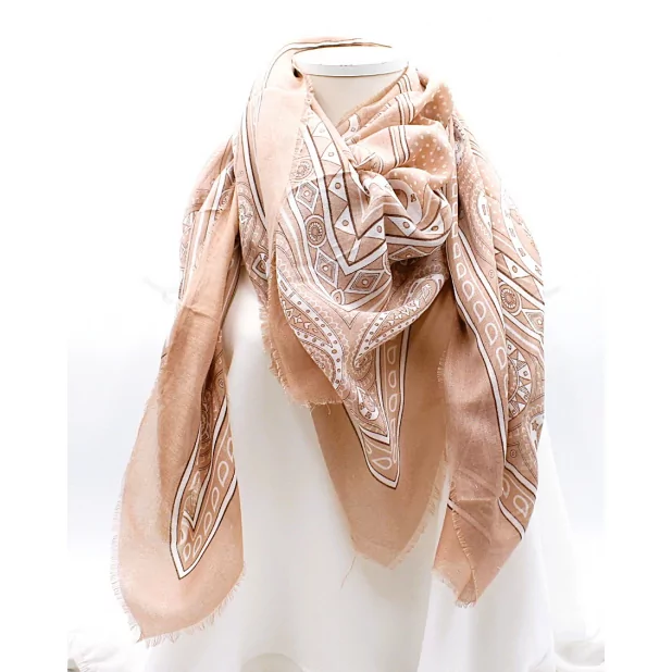 Écharpe carrée à motifs