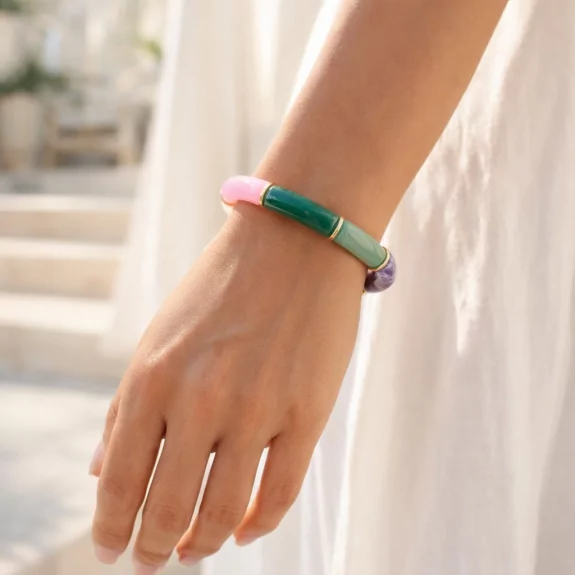 Bracelet tendance en résine