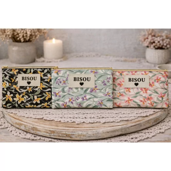 Pack de 10 pochettes « Bisou » – Motif floral