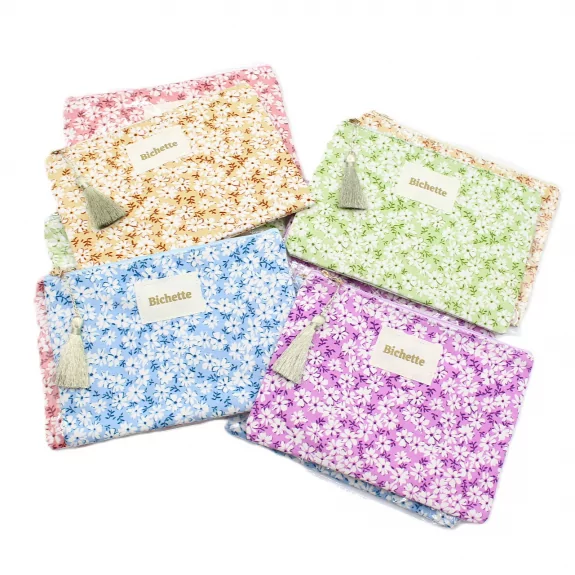 Pack de 10 pochettes « Bichette » – Motif floral