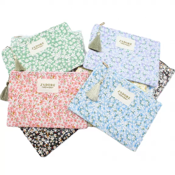 Pack de 10 pochettes fleuries « J’adore »