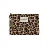 Pochette motif léopard « Amour »
