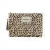 Pochette léopard LUREX message « J’adore »
