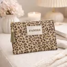 Pochette léopard LUREX message « J’adore »
