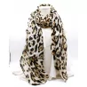 Écharpe léopard avec lurex doré