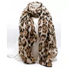Écharpe léopard avec lurex doré