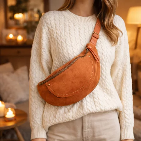 Sac banane zippée avec poche