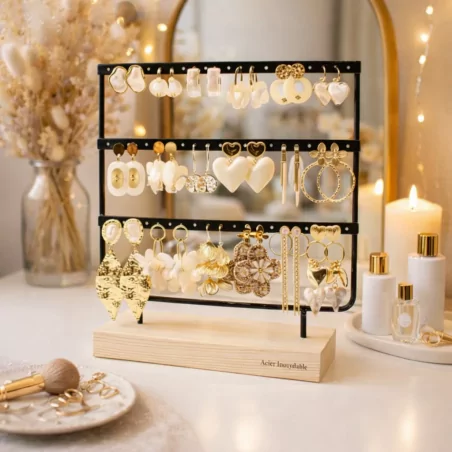 Pack de 18 boucles d'oreilles acier - NUDE