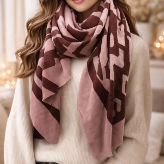 Echarpe motif tribal