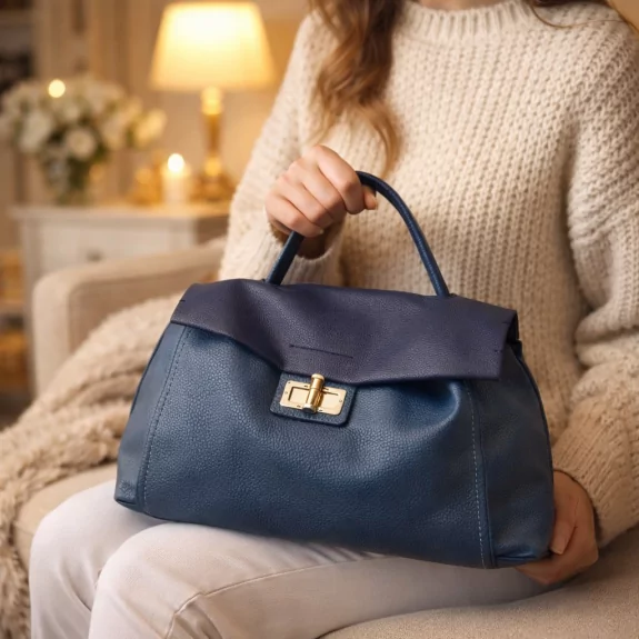 Sac à main tendance fermoir pivot