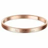 Bracelet acier rosé message ma meilleure amie