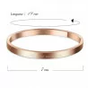 Bracelet acier rosé message carpe diem
