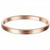 Bracelet acier rosé message carpe diem