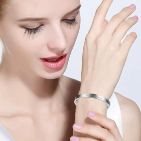 Bracelet acier argenté message les copines c'est la vie