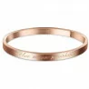 Bracelet acier rosé message une mamie formidable
