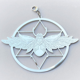 Pendentif acier inoxydable abeille - argenté