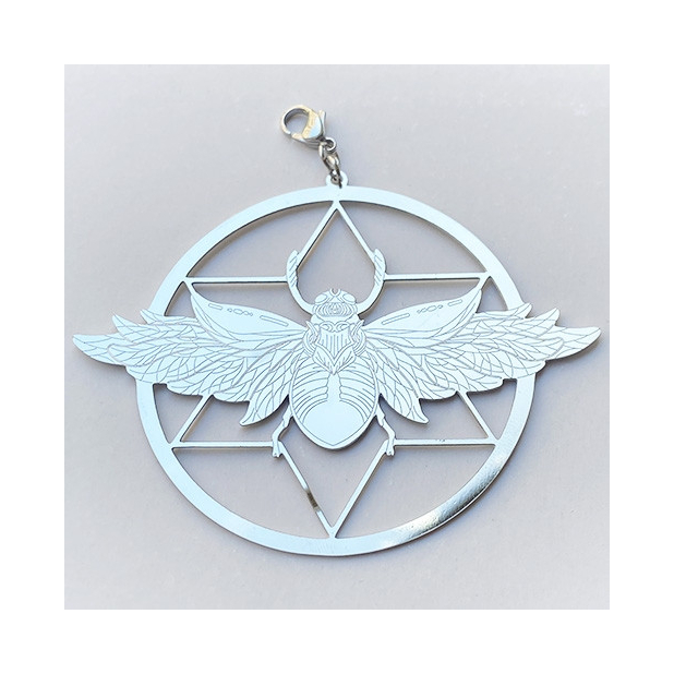 Pendentif acier inoxydable abeille - argenté