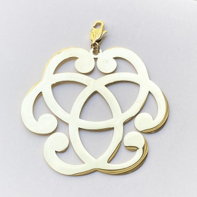 Pendentif acier inoxydable infiniti - doré