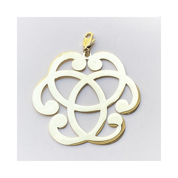 Pendentif acier inoxydable infiniti - doré