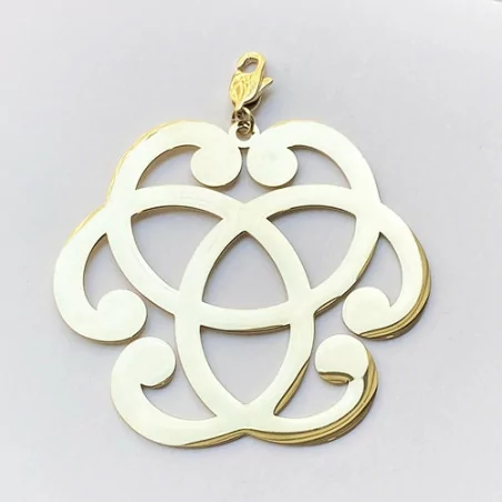 Pendentif acier inoxydable infiniti - doré