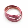 Bracelet multi tour en cuir - vieux rose