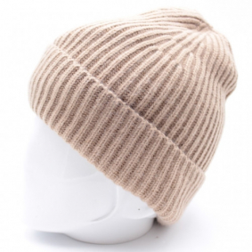 Bonnet côtelé - taupe