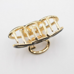 Petite pince à  cheveux tendance - noire