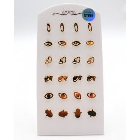 pack boucles d'oreilles acier