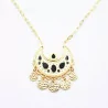 Collier style mauresque avec pampille noir