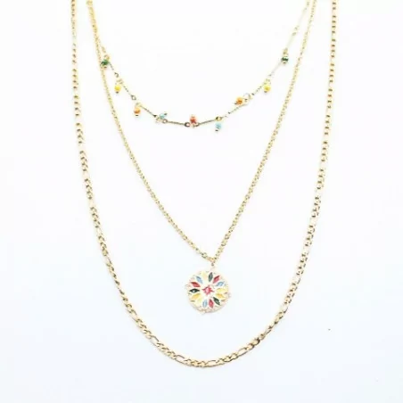 Collier multirang en acier