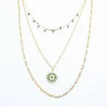 Collier multirang inspiration fleur