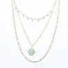 Collier multirang inspiration fleur