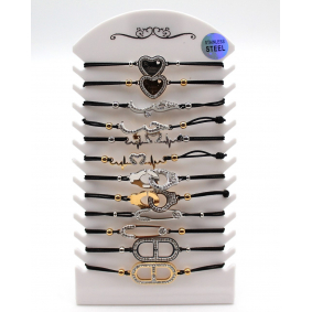 Pack 12 bracelets acier