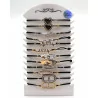 Pack 12 bracelets acier
