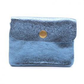 Petit porte monnaie cuir pailleté