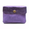 Petit porte monnaie cuir pailleté