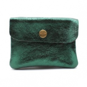 Petit porte monnaie cuir pailleté