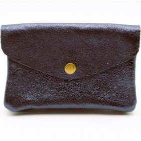 Grand porte monnaie cuir pailleté