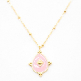 Collier tendance avec pampille goutte