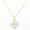 Collier tendance avec pampille goutte