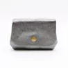 Petit porte-monnaie cuir pailleté 3 poches