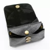 Petit porte-monnaie cuir pailleté 3 poches
