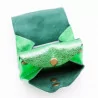 Petit porte-monnaie cuir pailleté 3 poches