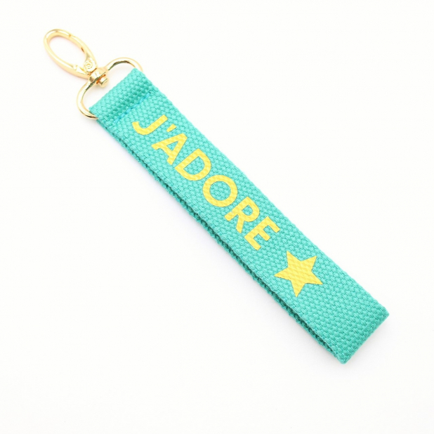 Porte clef message j'adore