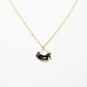 Collier acier pour enfant - poisson