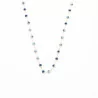 Collier acier inoxydable et perles de cristal