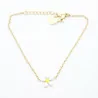 Bracelet acier enfant - fleur